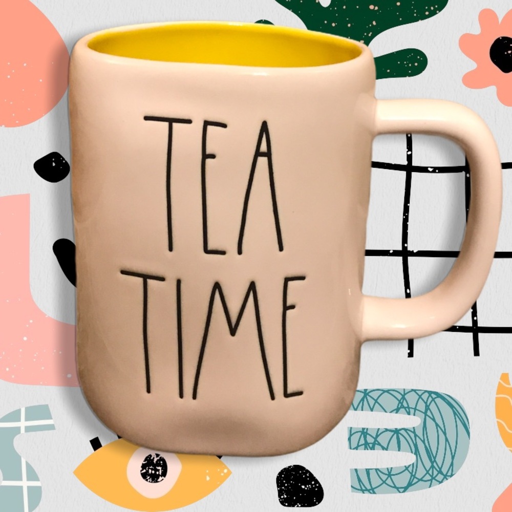 Rae Dunn TEA TIME Mug Cup Kitchen - Picture 1 of 2